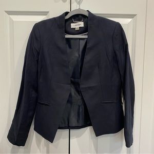 Navy blue linen jacket